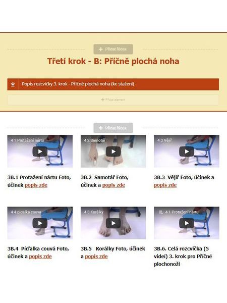 Cviky pro nohy – Základní kurz on-line