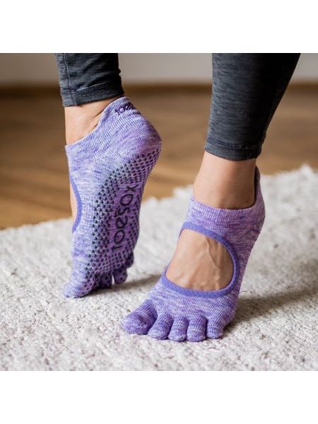 TOESOX FULL TOE BELLARINA GRIP Heather Purple | Dámské ponožky