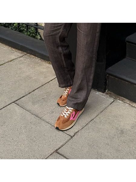 Barfotasneakers för damer och herrar LEJAN Melrose terrakotta