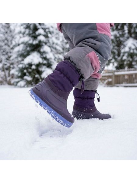 Kinder-Barfußschuhe RAYVE SNOWSTORM lila – warme Winterstiefel