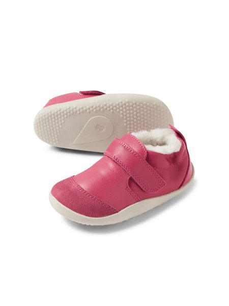 BOBUX XPLORER MARVEL ARCTIC Cerise | Dětské první zateplené barefoot botičky