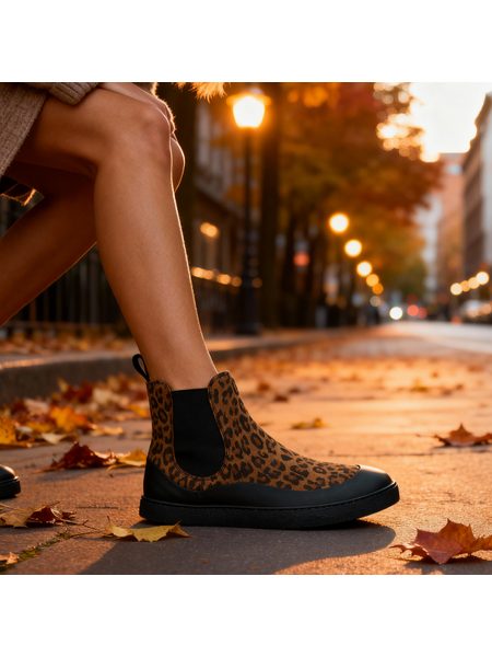 Dámské Barefoot Chelsea GROUNDIES® SIENNA Leopardí