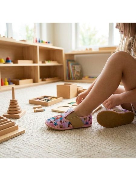 RAYVE SLIPPERS ELASTIC Mermaid | Dětské barefoot přezůvky