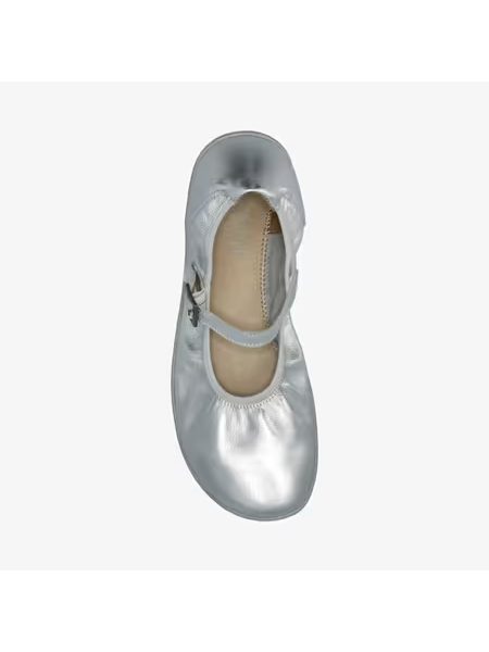 Dámské Barefoot Baleríny GROUNDIES® Amber 2.0 Stříbrné