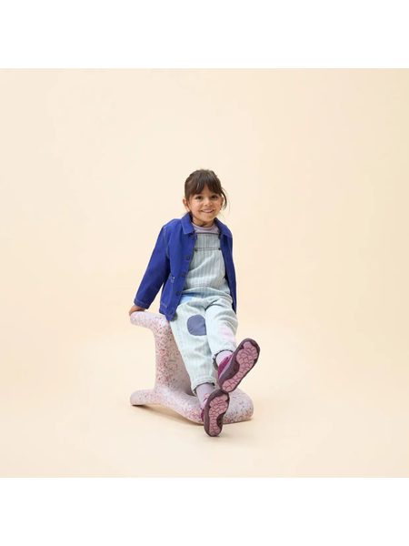 AFFENZAHN LOWBOOT KNIT HAPPY OTTER Berry | Dětské celoroční barefoot boty