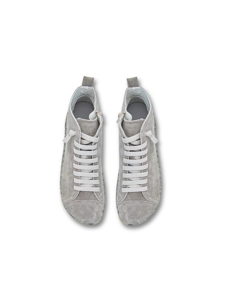 BAŤA ŠNĚROVACÍ KOTNÍKOVÁ OBUV Semiš | Dámské barefoot kotníkové boty