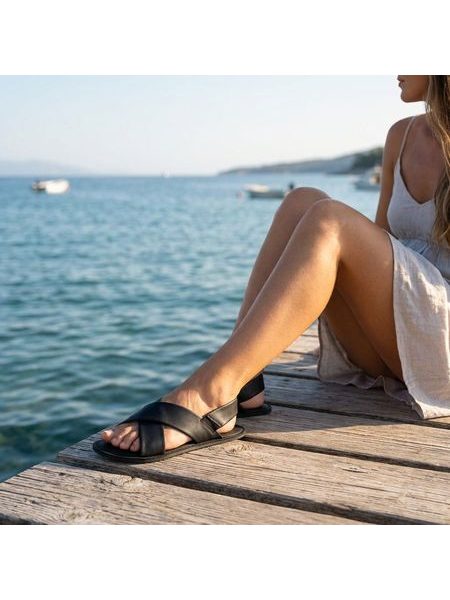 Dámské Barefoot Sandály GROUNDIES® Verona 2.0 Černé