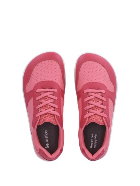 Ténis barefoot de criança Be Lenka Scoot Junior rosa claro e rosa escuro