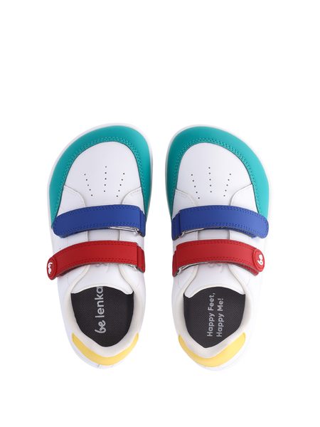 Ténis barefoot de criança Be Lenka Energise Kids branco e multicolor