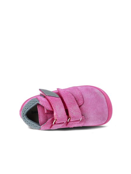 BEDA CELOROČNÍ VELUR BF0001/W/M/TS/2 JANETTE - užší pata | Dětské celoroční barefoot boty