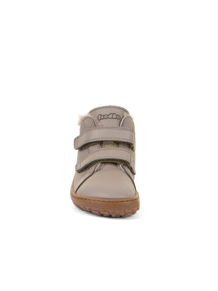 FRODDO ZIMNÍ FURRY Light Grey | Dětské zimní zateplené barefoot boty