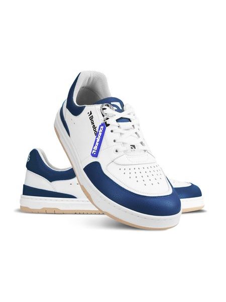 Adidași barefoot Barebarics Wave alb cu bleumarin închis