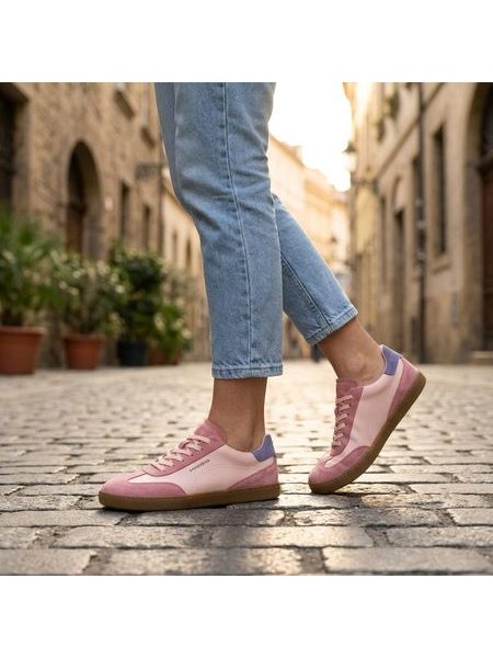 Dámské Barefoot Tenisky GROUNDIES® Panama Růžovo Orchidejové