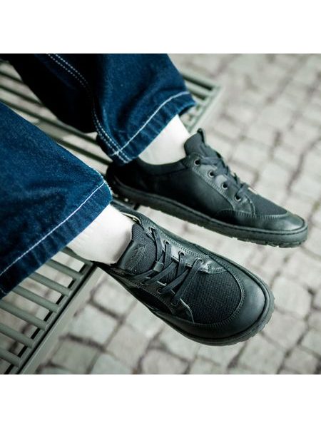 FRODDO TENISKY GEO LACES Black | Sportovní barefoot tenisky
