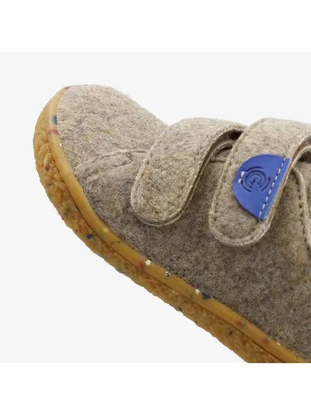 Dětské Barefoot Přezůvky GROUNDIES® Malmö Home Béžovo Modré