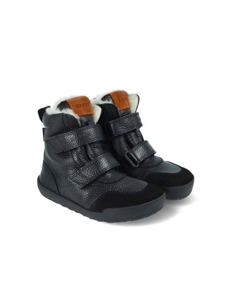 Detské zimné zateplené barefoot topánky RAYVE LAHTI čierne