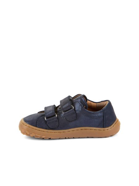FRODDO TENISKY BAZE LEATHER D-VELCRO Blue+ | Dětské barefoot tenisky