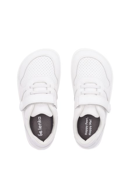 Baskets barefoot enfant Be Lenka Scoot Kids blanches