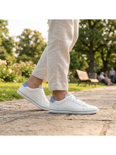Barefoot Tenisky GROUNDIES® Galaxy Bílo Nebesky modré