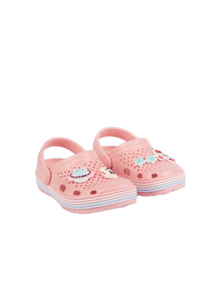 COQUI NAZOUVÁKY Baby Pink Rainbow + Amulet | Dětské kompromisní sandály