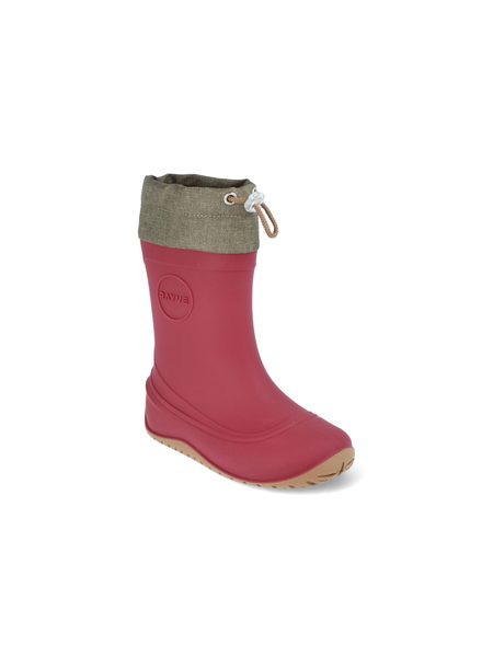 RAYVE MONSOON COVER WINTER Bordeaux | Dětské zateplené barefoot holínky