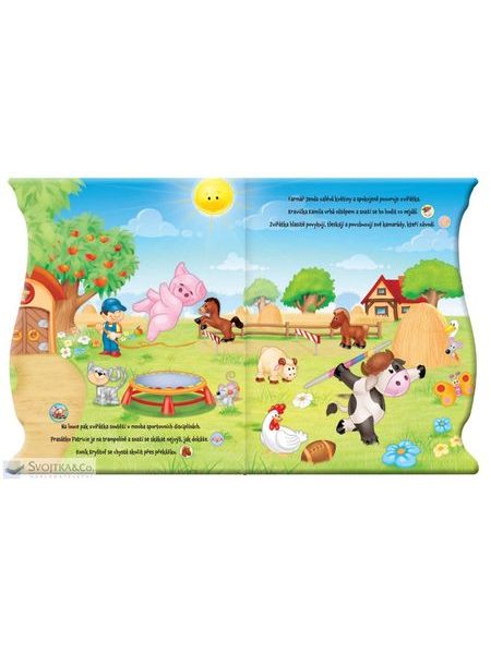 DĚTSKÁ KNIHA PŘÍBĚHY SE ZVUKY ZVÍŘATA NA FARMĚ 18 zvuků
