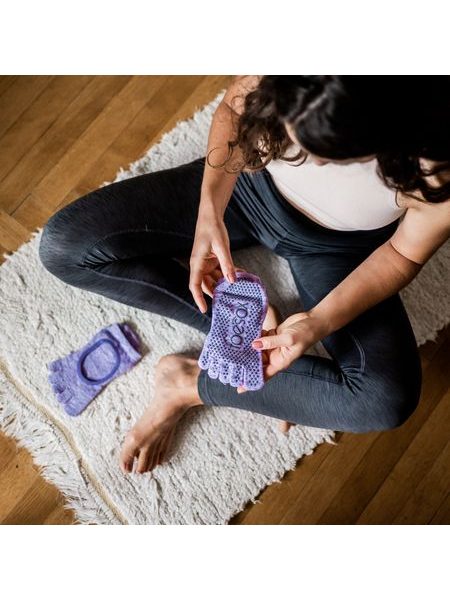 TOESOX FULL TOE BELLARINA GRIP Heather Purple | Dámské ponožky