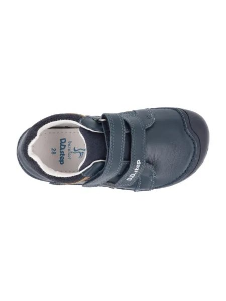 Dětské barefoot celoroční boty D.D.STEP S073-52363A Bermuda Blue