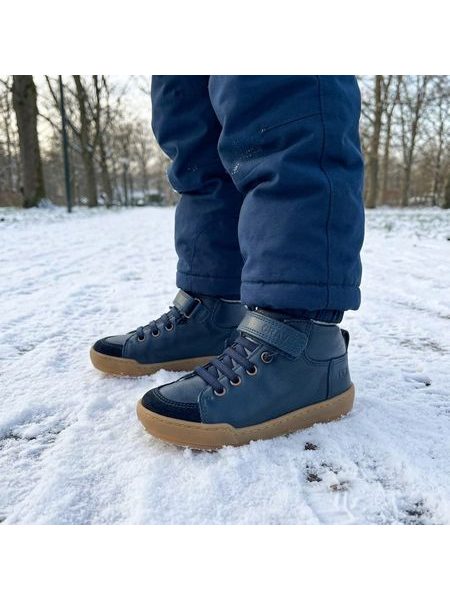 Ghete barefoot de iarnă pentru copii CRAVE BERGEN WINTER 3.0 albastre