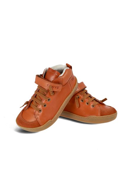 CRAVE BERGEN WINTER 2.0 Cognac | Dětské zimní zateplené barefoot boty
