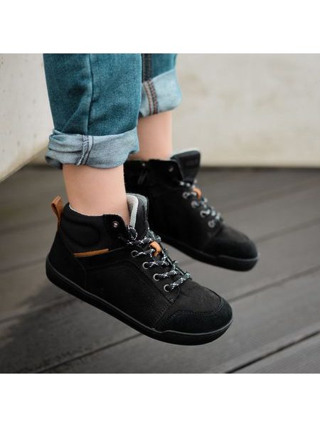 CRAVE BILBAO Black | Kotníkové barefoot boty