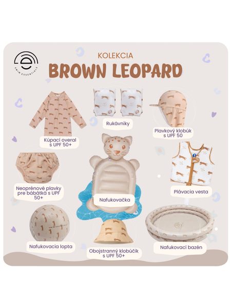 ZÁCHRANNÁ VESTA PRO DĚTI Brown Leopard 1-2 roky