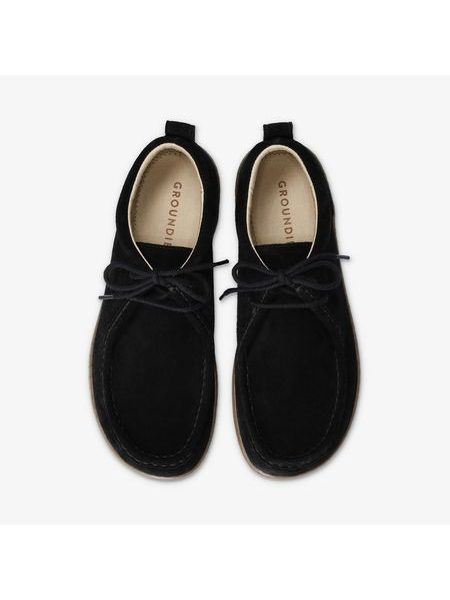 Barefoot Mokasíny GROUNDIES® Cricket Černé