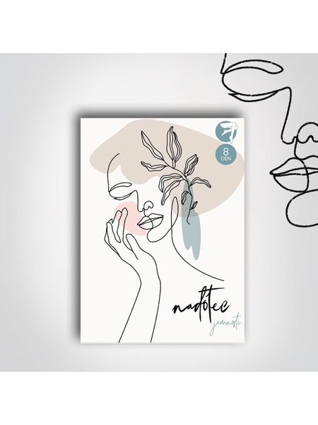 PUNČOCHY TRANSPARENTNÍ NADOTEC JEMNOSTI 8 DEN Béžové