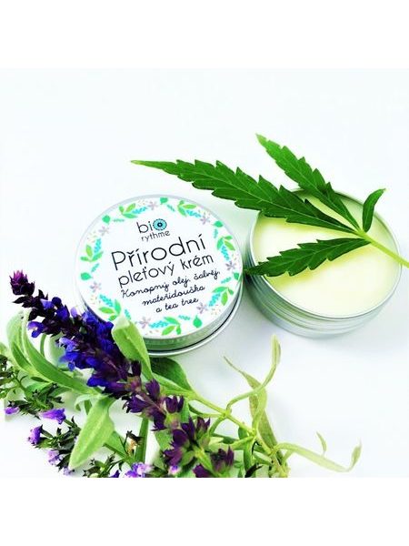 BIORYTHME PŘÍRODNÍ KRÉM - Konopný olej, šalvěj, mateřídouška a tea tree