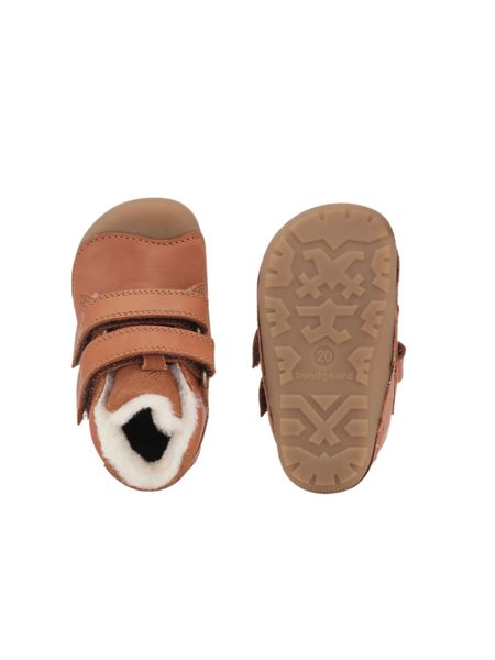 BUNDGAARD PETIT WINTER Cognac | Dětské zimní zateplené barefoot boty