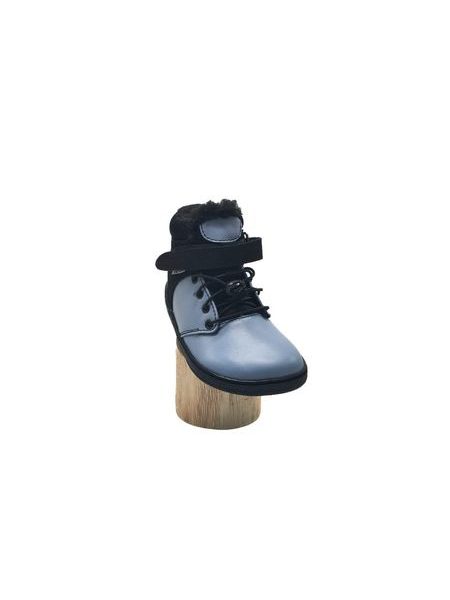 Dětské Barefoot Zimní boty PEGRES BF40 0.1 modré