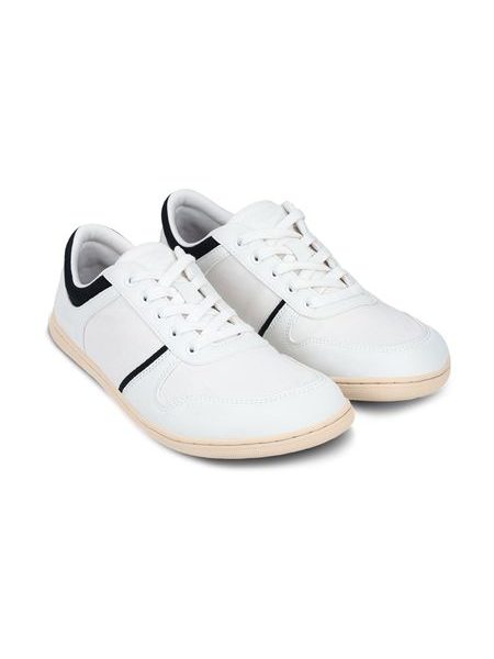 Adidași barefoot Be Lenka Echo alb-negru vegan