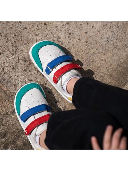 Ténis barefoot de criança Be Lenka Energise Kids branco e multicolor