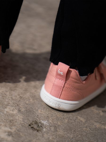 Ténis barefoot de criança Be Lenka Canvi Kids rosa-coral
