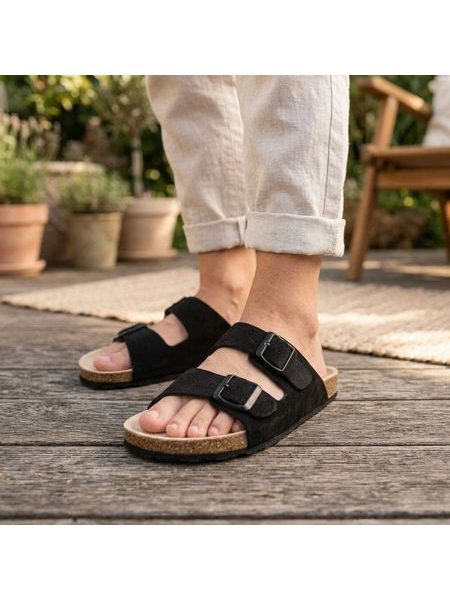 NATURAL BAREFOOT DONAU Black | Barefoot pantofle