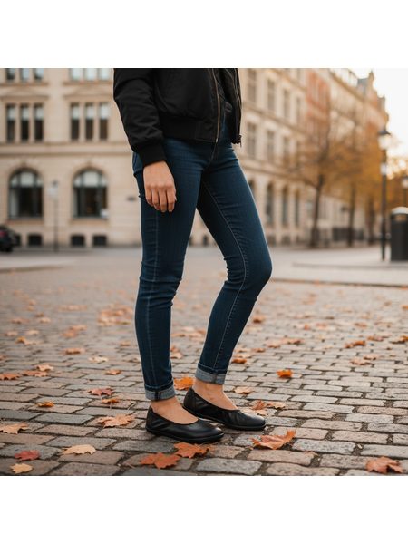 Dámské Barefoot+ Baleríny GROUNDIES® Lily 3.0 Černé