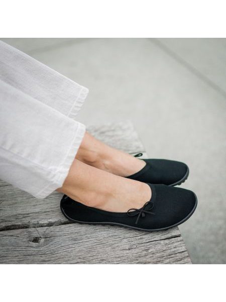 LEGUANO LADY LOOP Black | Dámské barefoot baleríny