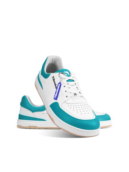 Ténis barefoot Barebarics Wave branco e turquesa-escuro