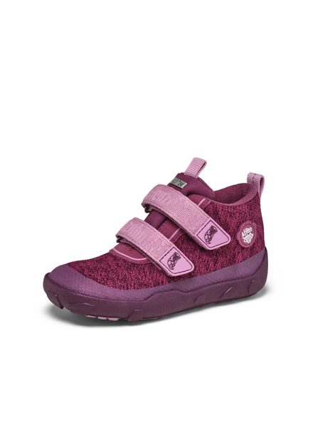 AFFENZAHN LOWBOOT KNIT HAPPY OTTER Berry | Dětské celoroční barefoot boty