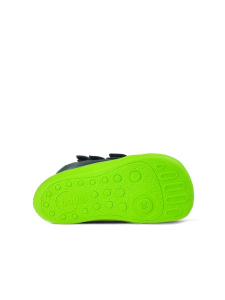 BEDA ZIMNÍ VYŠŠÍ MARCUS Black/Green | Dětské zimní zateplené barefoot boty