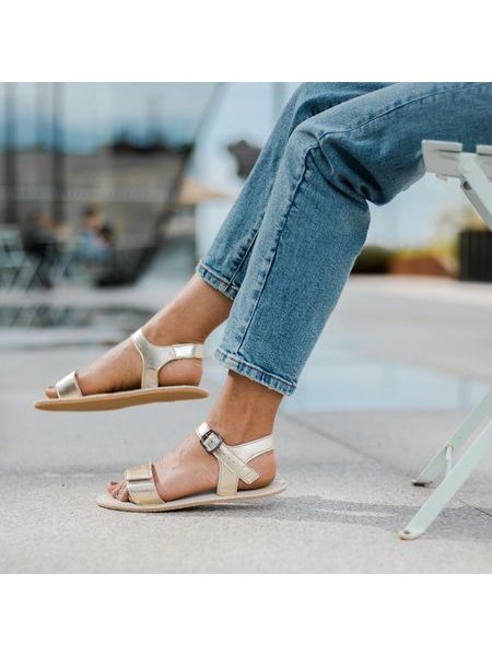 ANGLES HESTIA Gold | Dámské barefoot sandály
