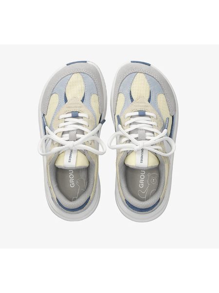 Dětské Barefoot Tenisky GROUNDIES® Starlite 2.0 Junior Citronovo Modré