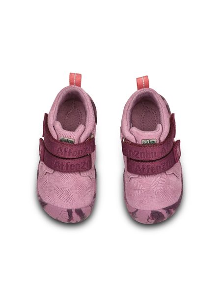 AFFENZAHN PREWALKER LOWBOOT LEATHER TALKY Otter Pink | Dětské první barefoot botičky