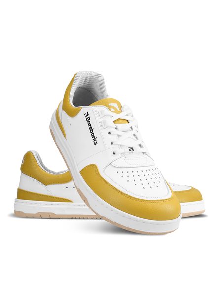 Adidași barefoot Barebarics Wave albi cu galben